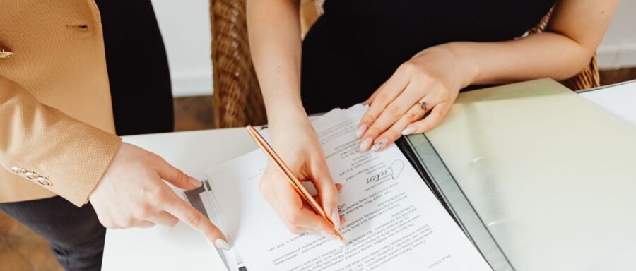 separation agreement lawyer Regina reviewing family law documents